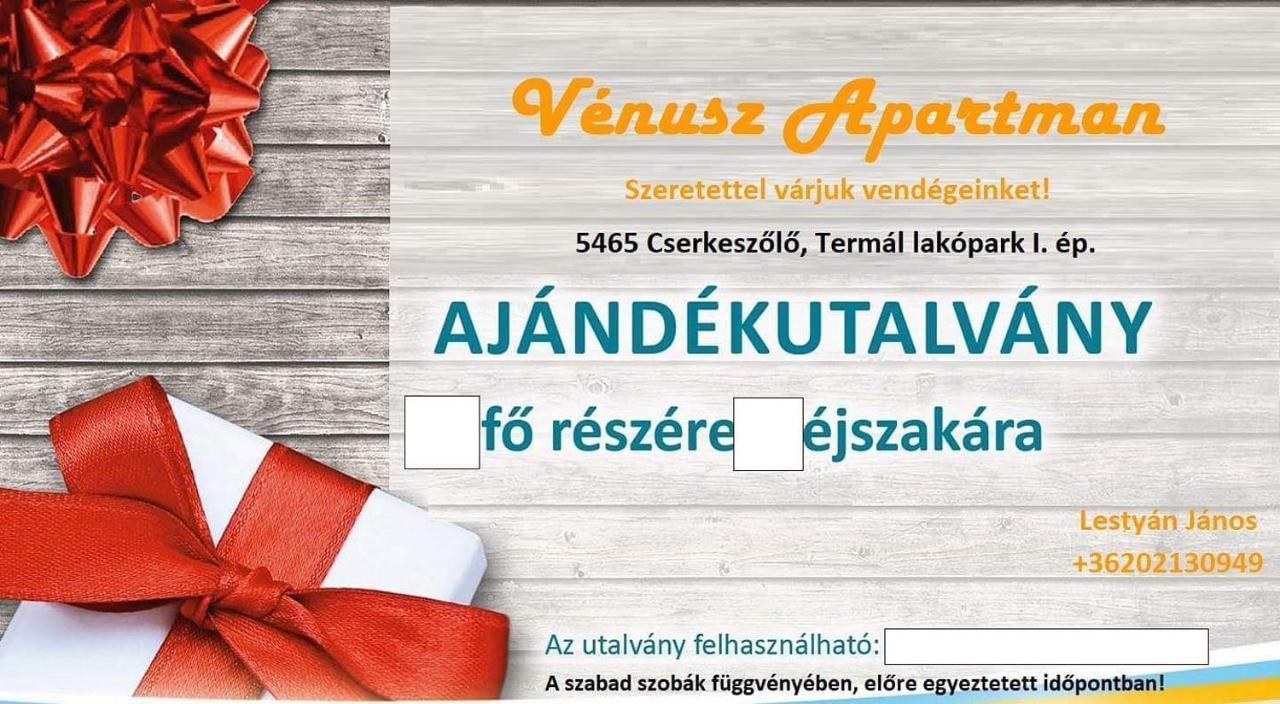 Cserkeszőlő Venusz Apartman מראה חיצוני תמונה